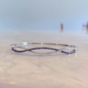 People’s Jewellers Silver and Diamond Bracelet